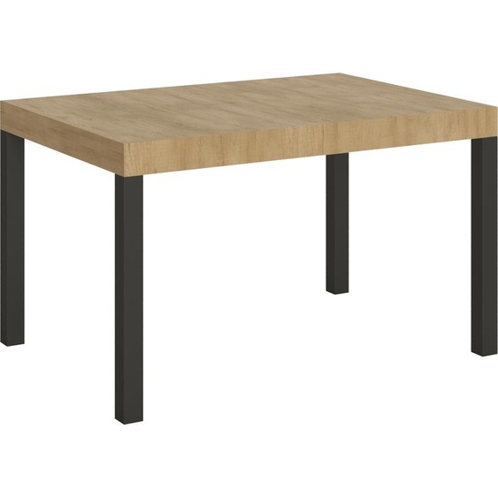 ITAMOBY - Table extensible 140/244x90 cm Everyday chêne nature pieds anthracite