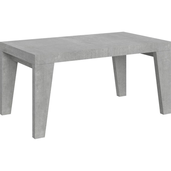 ITAMOBY - Table extensible 160/264x90 cm Naxy gris béton