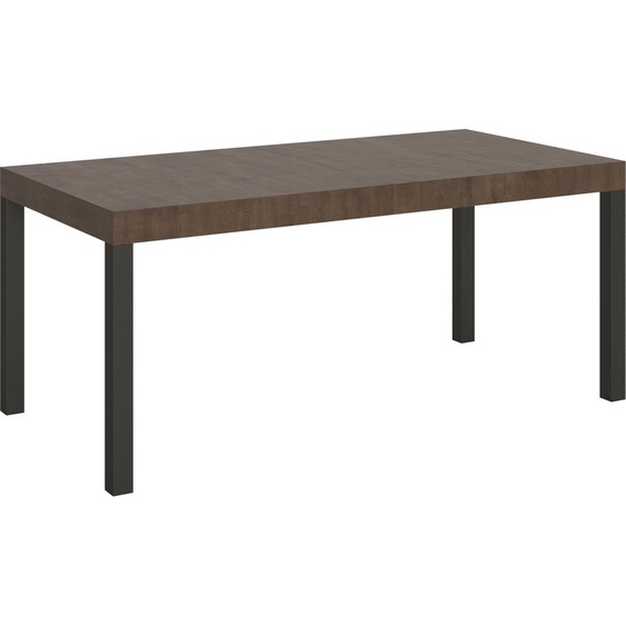 ITAMOBY - Table extensible 180/284x90 cm Everyday noyer pieds anthracite