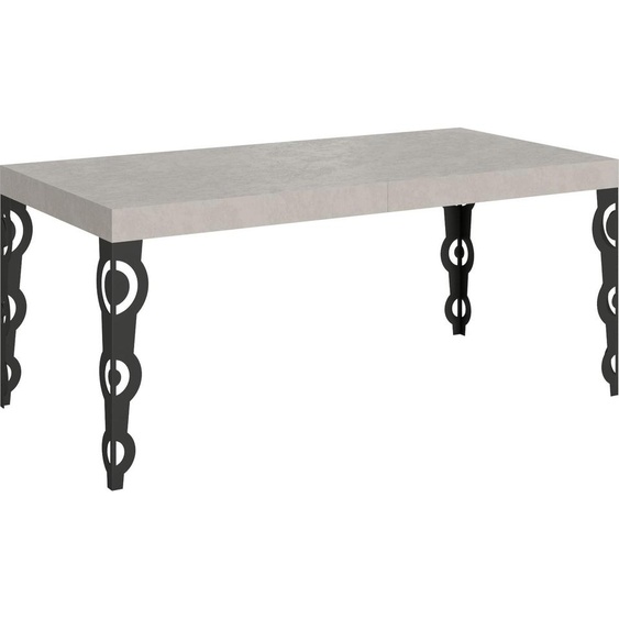 ITAMOBY - Table extensible 180/440x90 cm Karamay cachemire pieds anthracite