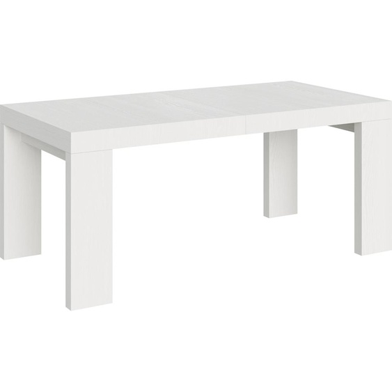 ITAMOBY - Table extensible 200/304x90 cm Roxell frêne blanc