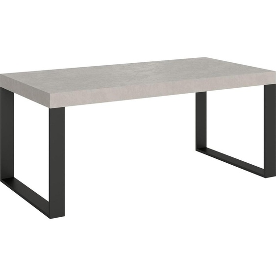 ITAMOBY - Table extensible 200/304x90 cm Tecno cachemire pieds anthracite