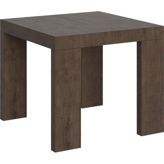 ITAMOBY - Table extensible 90/246x90 cm Roxell noyer