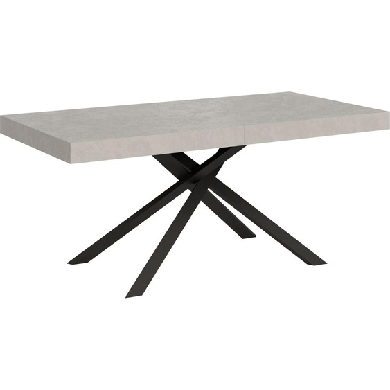 ITYHOME - Table extensible 180/284x90 cm Karida cachemire pieds anthracite