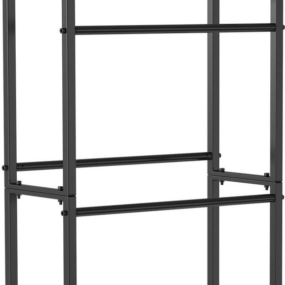Izrielar Étagère pour caisses de boissons Capacité 6 caisses Présentoir à boissons en métal Étagère sur pied Idéale Pour la cuisine et le garde-manger 2 pièces