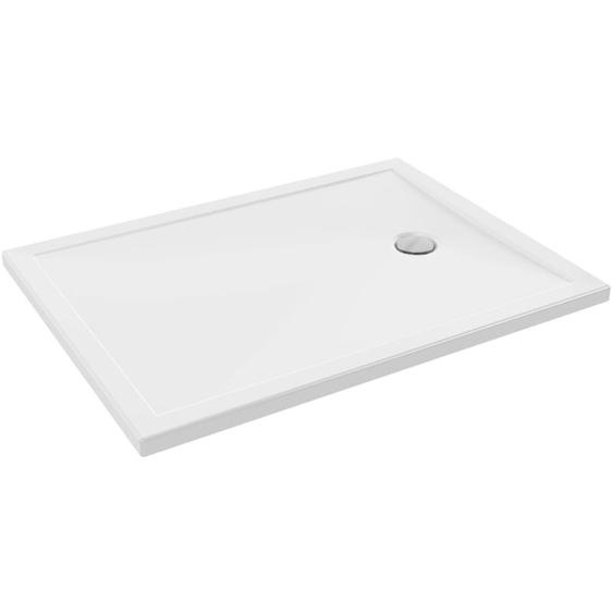 Receveur de douche 120 x 90 Jacob Delafon Gaspard extra-plat céramique bonde à droite