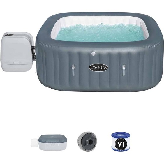 Jacuzzi Bestway Lay-Z-Spa Hawaii Hydrojet Pro pour jusquà 4-6 personnes Carré 180x180x71 cm