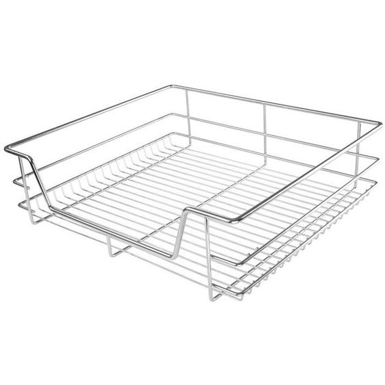 Tiroir Téléscopique de Cuisine - JAGO - 3 Pièces - Charge max. 20kg - Rails Inclus - Métal Chromé