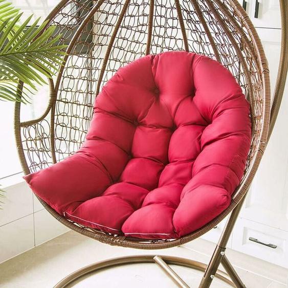 Jamais UTILISÉ]Balançoire Suspendue Panier Coussin, Hanging Egg Chair Hammock Tapis Chaise Siège Amorti Fauteuil Coussin Déhoussable pour Patio