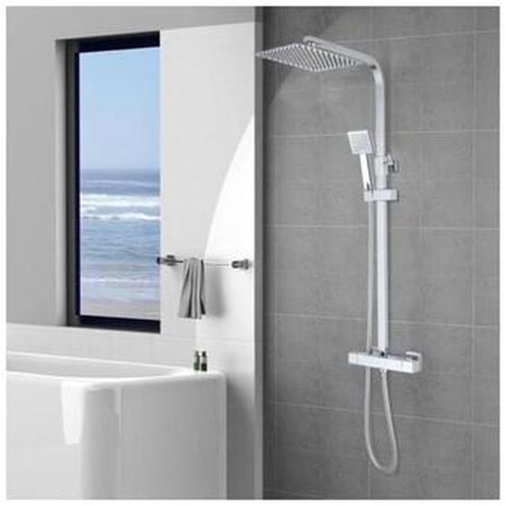 [JAMAIS UTILISÉ] TEENO Colonne de Douche Thermostatique laiton, deux modes deau de la douche, Salle de Bain Colonne de Douche, Thermostat avec
