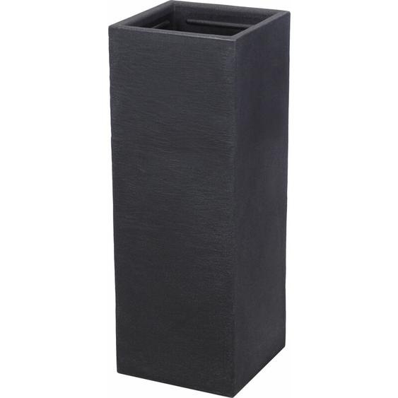 Spetebo - Jardinière cubique xxl environ 30x30 cm - anthracite - hauteur : 80cm
