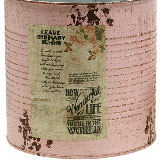 Jardinière décorative en métal look vintage pour la décoration de table et le rebord de fenêtre