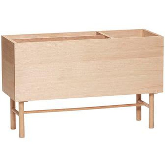 Jardinière Ground  en mdf, placage de chêne et bois de chêne