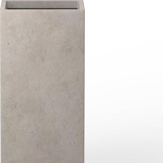 Jardinières extérieures rectangulaires en béton patiné 203 H