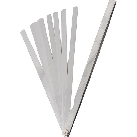 Jauge à fente de 300 mm, 17 lames, métrique, 0,02–1 mm, acier inoxydable, outil de mesure