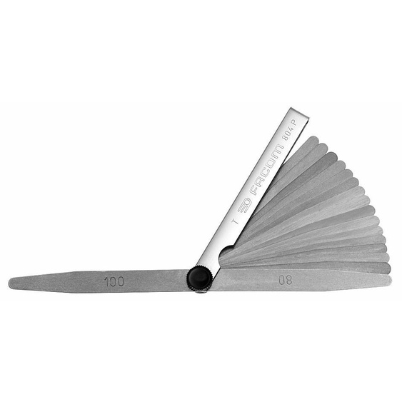 Jauge dépaisseur métrique à bouts ronds longueur 90mm - FACOM - 804