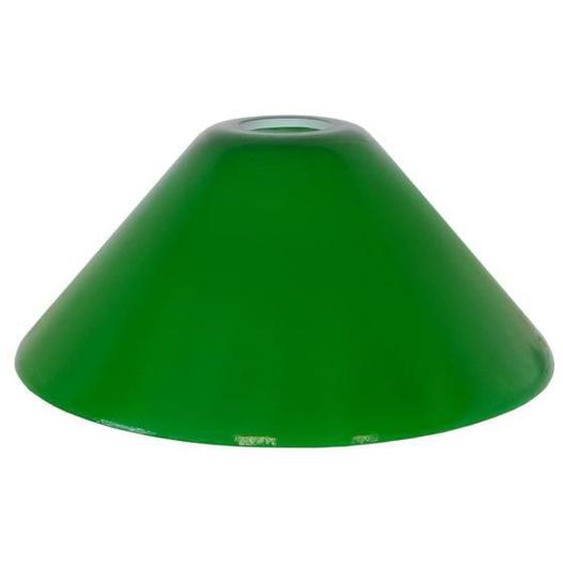 JAYA-Abat-jour conique verre  conique vert 1 ampoule E27 Style: modern D25,5xH11,5cm