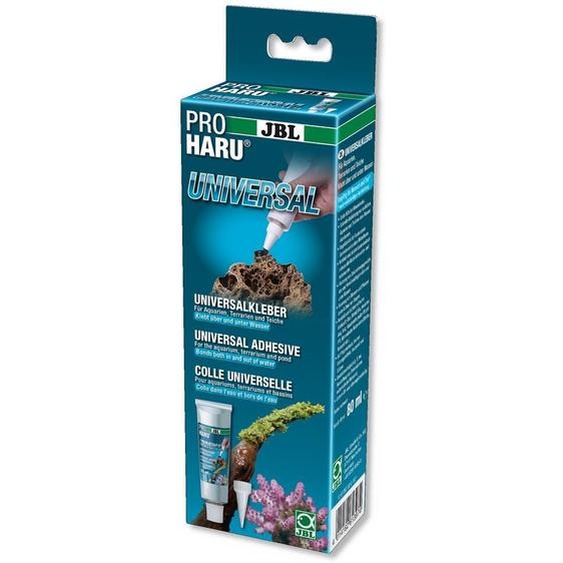 JBL PROHARU 80 ml Colle universelle noire pour aquariums, terrariums & bassins