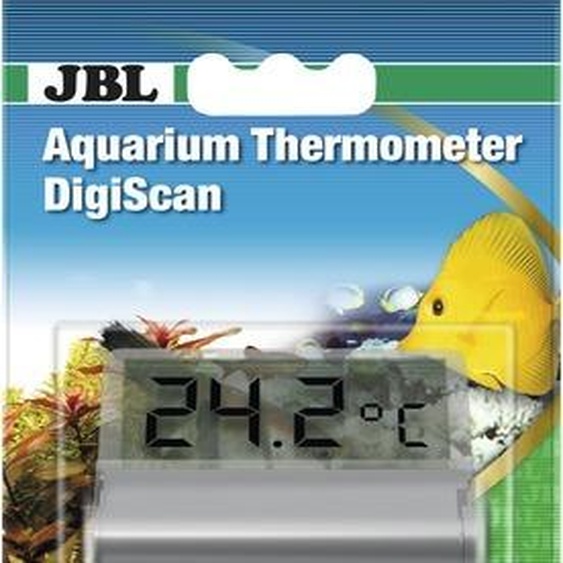 JBL Thermomètre numérique à disque adhésif pour aquarium DigiScan gris