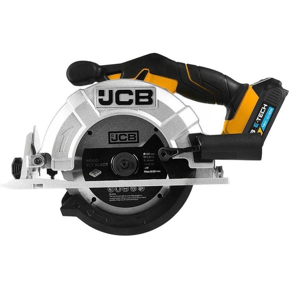 JCB | Scie sabre sans fil, batterie 2Ah, chargeur, sacoche, scie à onglet, 18V,165mm