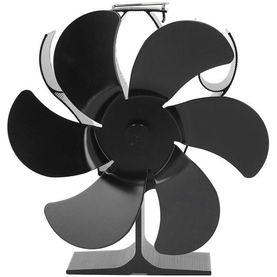 Jeffergarden - Ventilateur de poêle à chaleur à 6 pales, résistance aux hautes températures, démarrage automatique, poêle à bois, ventilateur de