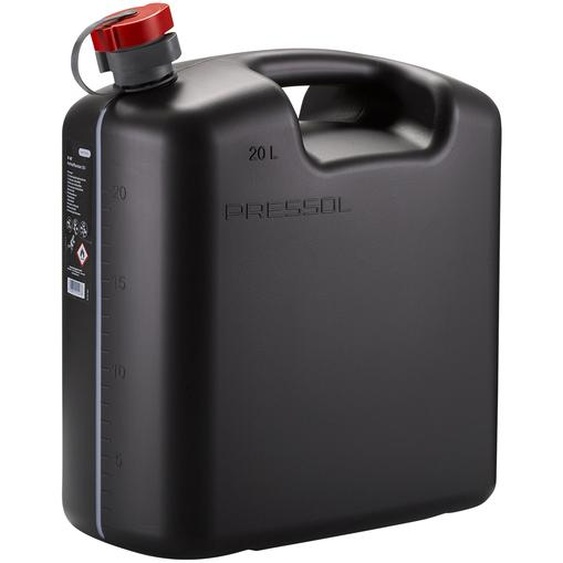 Jerrycan universel en polyéthylène noir graduation 20 L PRESSOL 21 147 NOIR