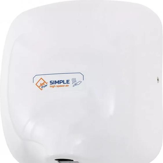 Jet Dryer sèche-mains - Sèche-mains simple à air thermique, métal blanc 8596220002709