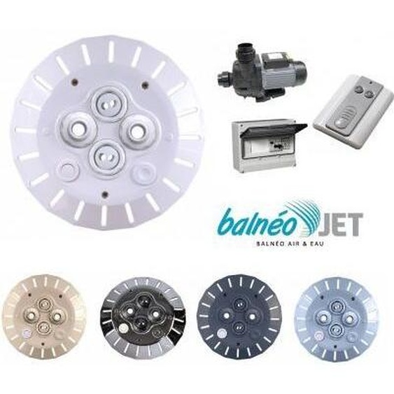 Jet vag Pack Balnéo Solo piscine : 2 Cv Mono Diam 63-75 mm : Blanc