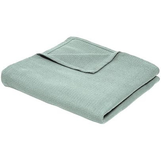 Jeté de canapé ou plaid uni nid d’abeille - coton -