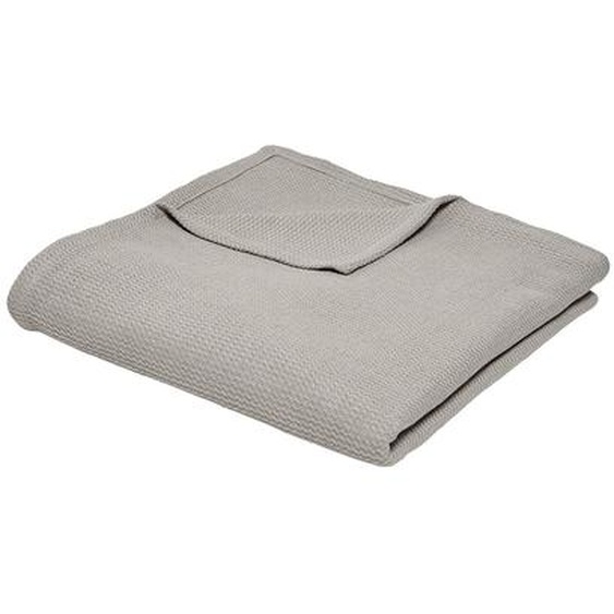 Jeté De Canapé Ou Plaid Uni Nid D’abeille - Coton -