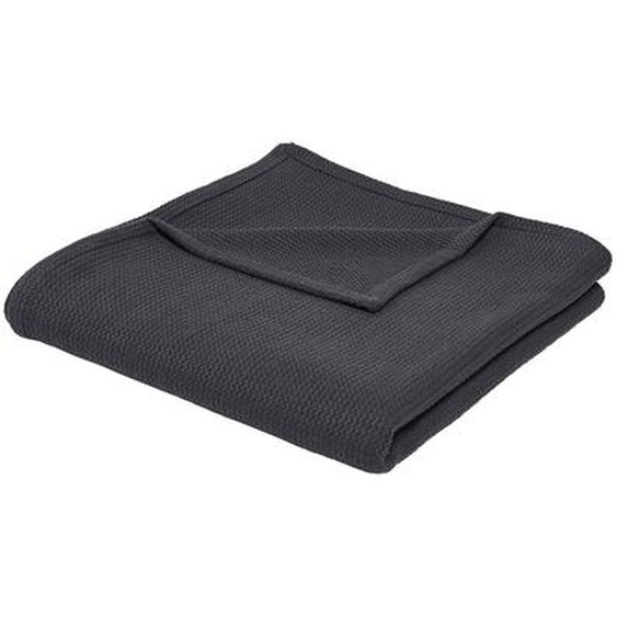 Jeté De Canapé Ou Plaid Uni Nid D’abeille - Coton -