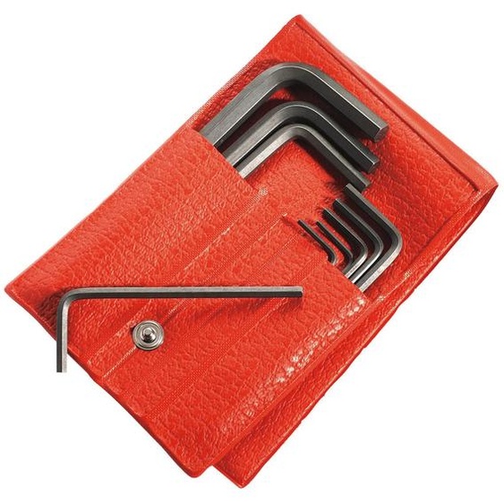 Jeu de 10 clés mâles en pouces 6 pans diamètres 1/16 à 3/8 en trousse - FACOM - 82H.JU10