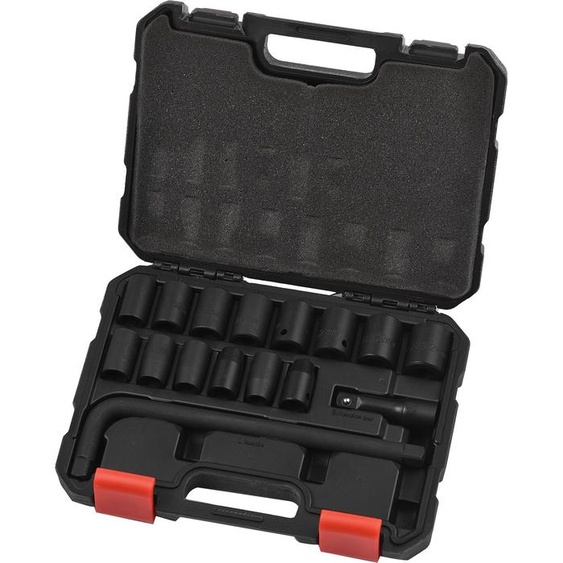 Jeu de 16 clés à douille pour clé à chocs