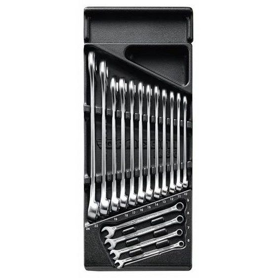 Jeu de 16 clés mixtes OGV sur plateau - FACOM - MOD.440-1PB