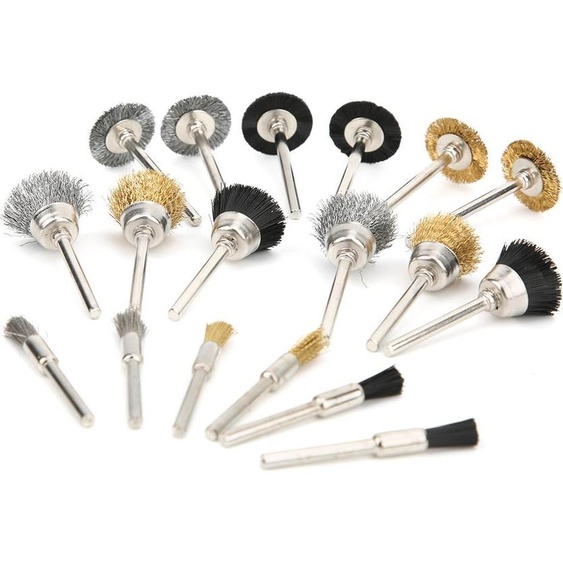 Jeu de 18 disques de polissage en aluminium à fil métallique pour ponceuses électriques et outils rotatifs