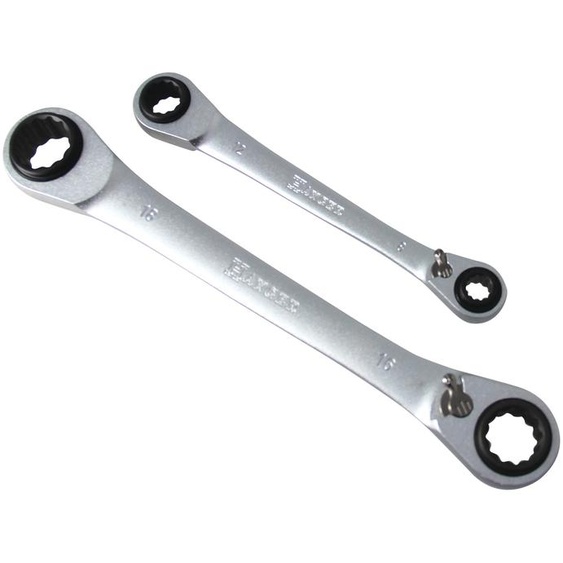 Jeu de 2 clés à cliquet 4 en 1 - HANGER - 210700