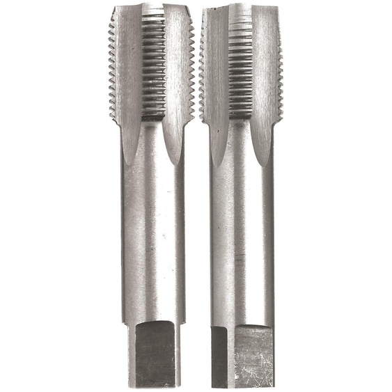 Jeu de 2 tarauds à main HSS gaz 3/8 SCHILL 092-3/8