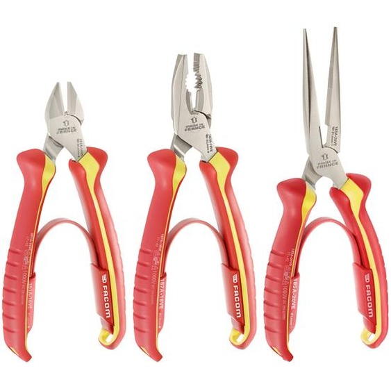 Jeu de 3 pinces 1000 V VDE coupe RND.DT FACOM VE.A4PB