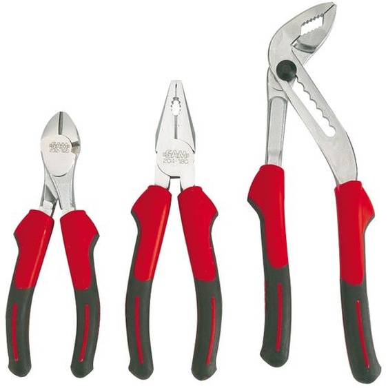 Jeu de 3 pinces bimatière SAM OUTILLAGE 209J3Z