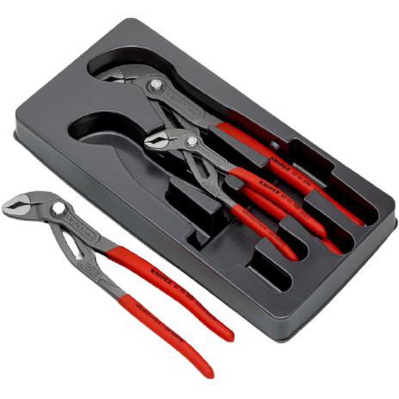 Jeu de 3 pinces multiprises COBRA - KNIPEX - 00 20 09 V02