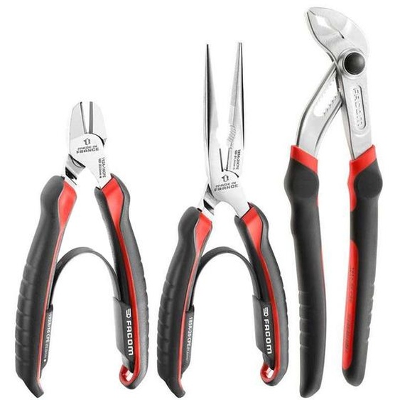 Jeu de 3 pinces série CPE / bec rond / diagonale / multiprise FACOM CPE.A5PB