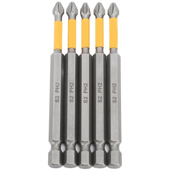 Jeu de 5 embouts pour visseuse à chocs, embouts de tournevis cruciformes magnétiques, acier allié S2, outils professionnels
