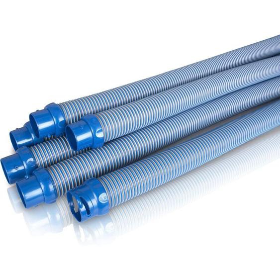 Jeu de 6 Sections de Tuyaux Twist Lock, 6 x 1m, pour Robots Nettoyeurs de Piscine Hydrauliques, Bleu, W78055 100 x 17 x 12 cm