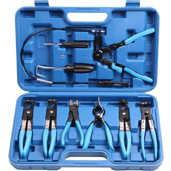 Jeu de 9 pinces à tuyaux Pince à colliers de serrage Pince à colliers de serrage Outil Jeu de pinces à tuyaux flexibles