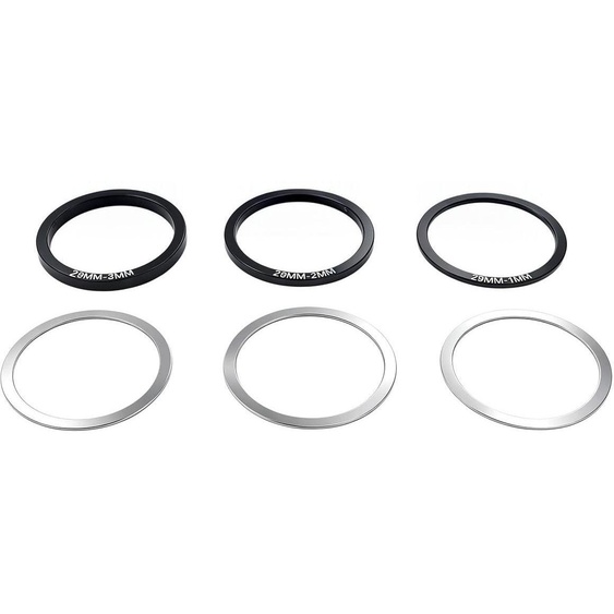 Jeu de cales pour joints de dilatation, 6 pièces, en acier inoxydable et aluminium, épaisseur de 0,1 à 3 mm