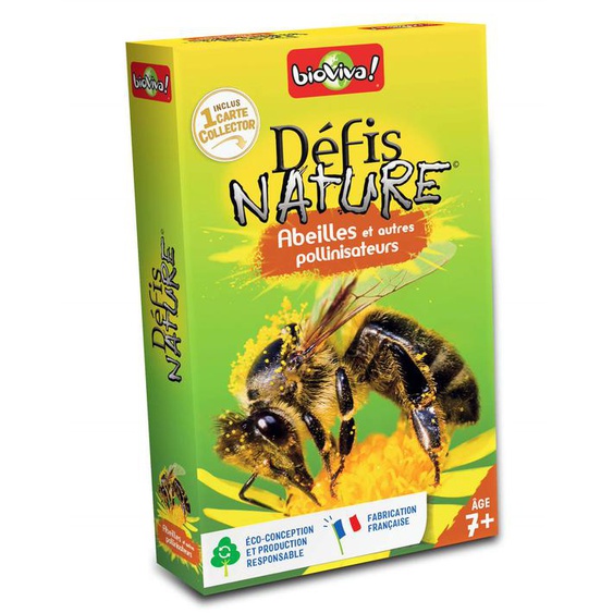 Jeu De Cartes - Défis Nature - Abeilles & Pollinisateurs - Fabriqué En France Multicolore