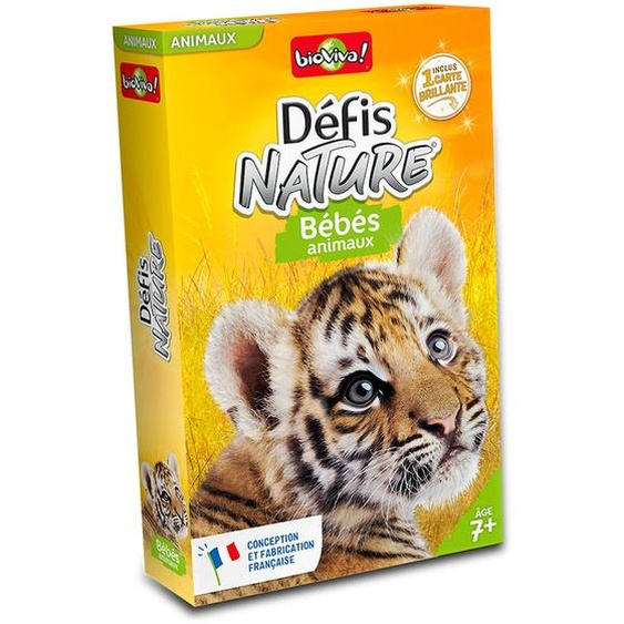 Jeu De Cartes - Défis Nature - Bébés Animaux - Dès 7 Ans - 2 À 6 Joueurs - Fabriqué En France Et Éco-conçu Multicolore
