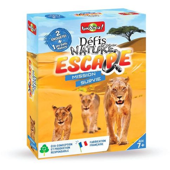 Jeu De Cartes - Défis Nature Escape - Mission Survie - Fabriqué En France Multicolore