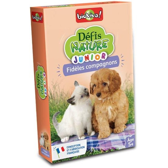 Jeu De Cartes - Défis Nature Junior - Fidèles Compagnons - Dès 7 Ans - 1 À 4 Joueurs - Fabriqué En France Et Éco-conçu Multicolore