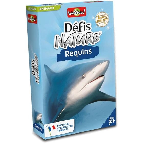 Jeu De Cartes - Défis Nature - Requins - Fabriqué En France Multicolore